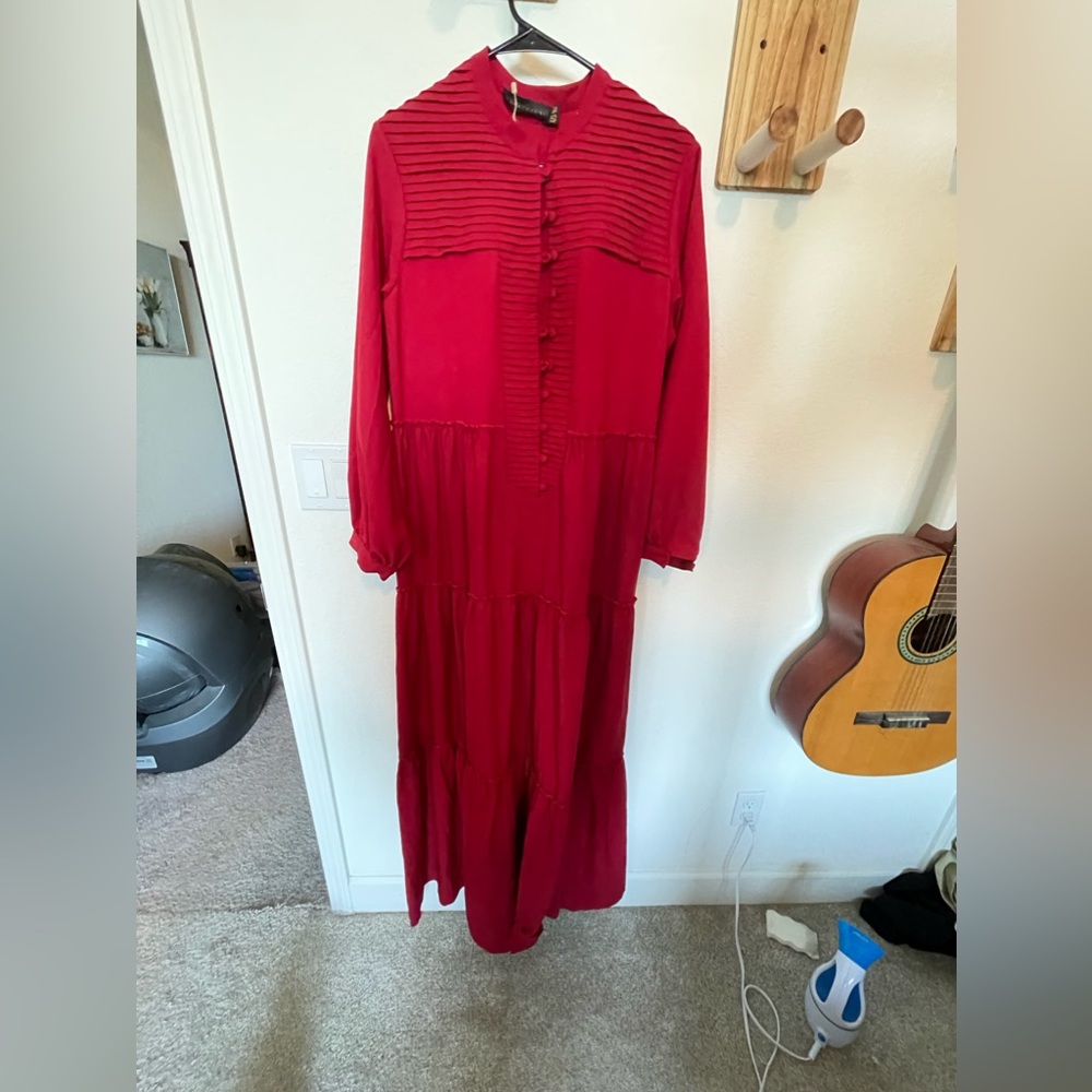 Anna Hariri Red Maxi Dress